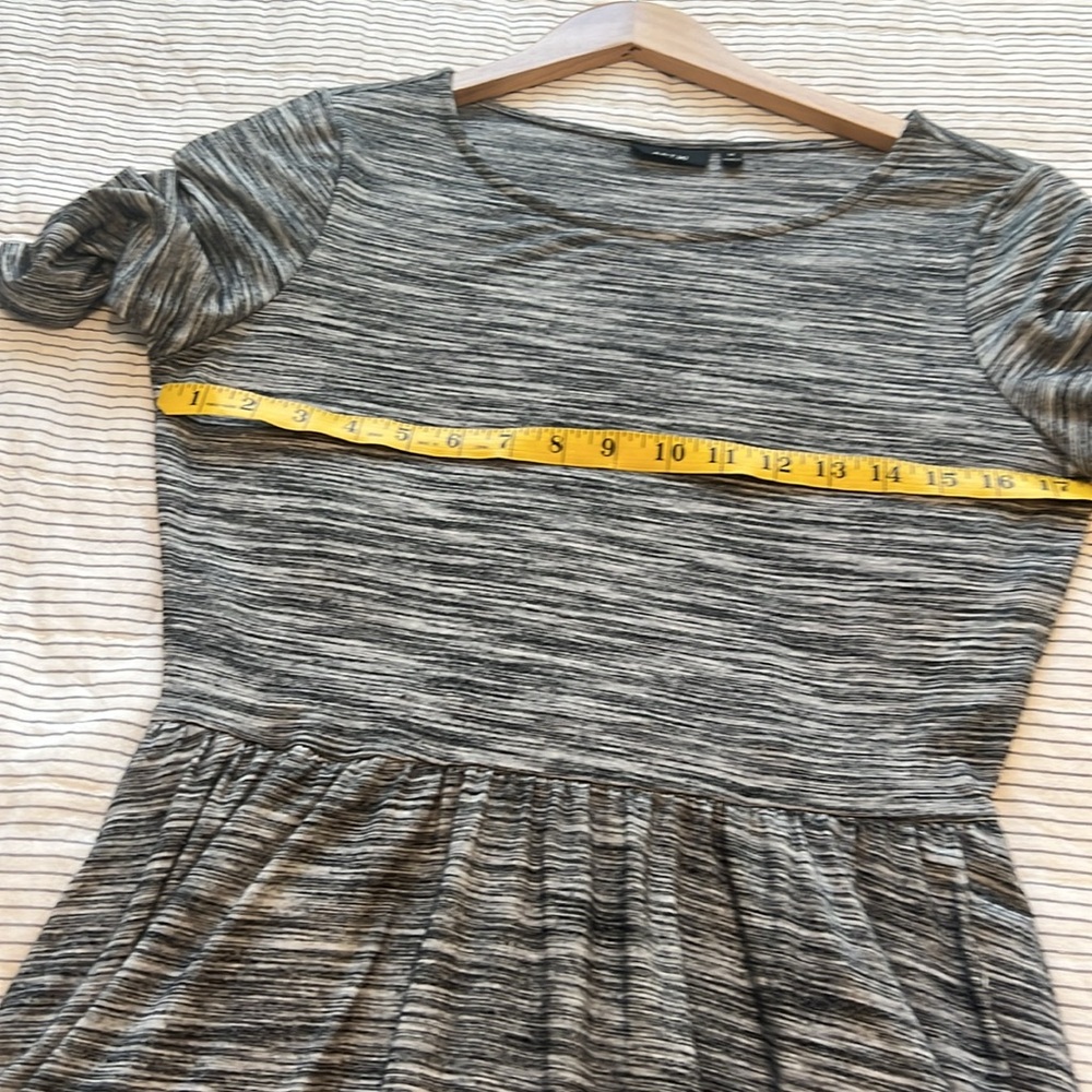 Gray easy dress with pockets - Picture 7 of 7